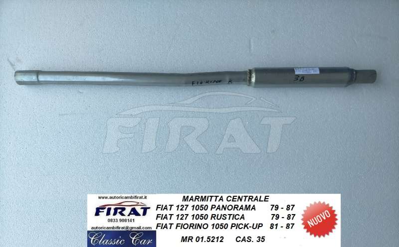 MARMITTA FIAT 127 1050-FIORINO 1050 CENTR. (01.5212)